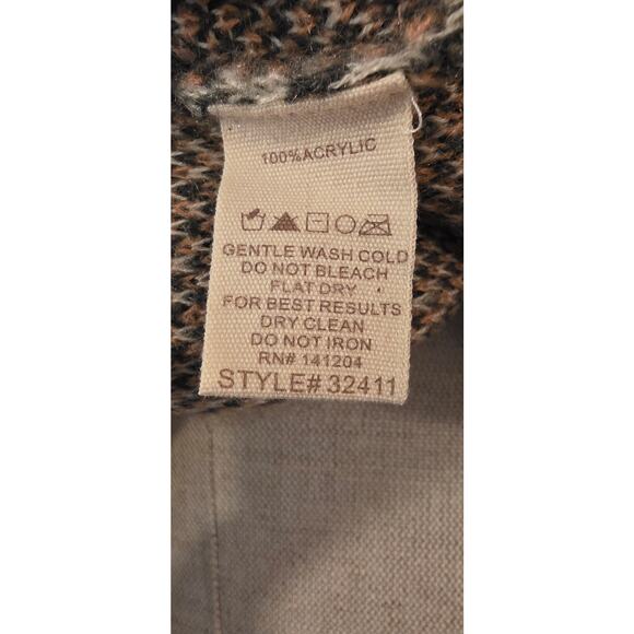 Hem & Thread Long Patterned Duster Cardigan Size L - Picture 4 of 5